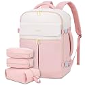 LOVEVOOK 40L Large Travel Backpack for Women, Flight Approved, Waterproof, TSA Compliant, Fits 17.3'' Laptop, 17 Pockets, 3 Packing Cubes