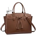 LOVEVOOK Laptop Bag for Women,15.6 Inch Work Tote Bag with Large Cup Holder,Leather Computer Bag Teacher Bag Handbag,Office Gifts for Women