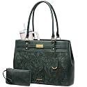 LOVEVOOK Laptop Tote Bag for Women, 15.6 Inch Waterproof Leather Work Computer Bag, Large Business Office Briefcase Shoulder Handbag Purse Gifts for Women