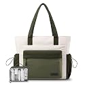 LOVEVOOK Tote Bag for Women, 15.6" Laptop Work Bag with Cup Holder