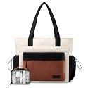 LOVEVOOK Tote Bag for Women, 15.6" Laptop Work Bag with Cup Holder