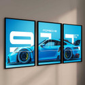 Loveydoveystore PORSCHE 911 Car framed posters for
