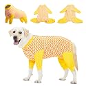LovinPet Dog Recovery Suit, Anti-Lick Coverage, Yellow, 3XL