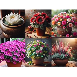 low maintenance hybrid flower seeds combo pack- all year flower seeds supply 6 varieties
