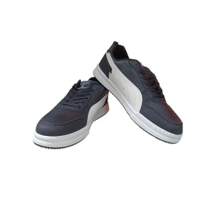 Low-Top Lace-Up Sneakers Multicolour Colourblock Synthetic Leather