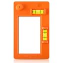 Low Voltage Mounting Bracket Template, Horizontal or Vertical Mounting Template for Single Gang and Double Gang Low Voltage Brackets, Easily Mark Out Cutouts(Orange)