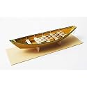 Lowell Grand Banks Dory Wooden Model Ship Kit - 1:24 Scale Plank-on-Frame Construction with Laser Cut Basswood Parts, Detailed Plans & Instructions, Display Base Included - Beginner Level