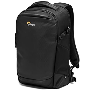 lowepro flipside bp 300 aw iii mirrorless and dslr camera backpack - black - with rear access - with side access - with adjustable dividers - for mirrorless like sony 7 - lp37350