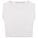 Loxdonz Girl's Kids Basic Crop Tank Tops Sleeveless Racerback Muscle Crop Tank Vest Top