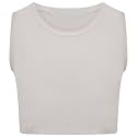 Loxdonz Girl's Kids Basic Crop Tank Tops Sleeveless Racerback Muscle Crop Tank Vest Top