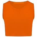 Loxdonz Girl's Kids Basic Crop Tank Tops Sleeveless Racerback Muscle Crop Tank Vest Top