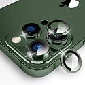 LOXXO Diamond Camera Lens Protector Compatible for iPhone 13 PRO/iPhone 13 PRO MAX, [Anti-Scratch] Premium Tempered Glass Film Aluminum Alloy Lens Ring Cover - Green Diamond