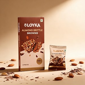 loyka almond brittle brownie choco box - 3 pcs