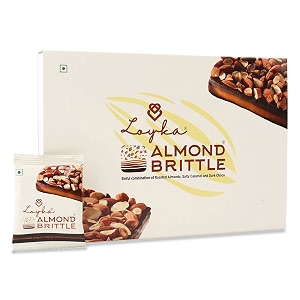 loyka almond brittle classic box - 9 pcs  premium chocolate gift hamper
