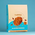 Loyka Almond Cookies - 12 pcs |No Maida, Eggless |Tea/Coffee Nutty Gourmet Biscuits |Almond Flour &amp; California Almonds |Healthy guilt-free morning/evening snack |Guilt-free |Diet food |Better-for-you | 216g