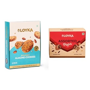 loyka almond cookies amp assorted pops  no maida healthy snacks