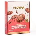 Loyka Chocolate Almond Cookies - 12 pcs |No Maida, Eggless |Tea/Coffee Nutty Gourmet Biscuits |Almond Flour, California Almonds, Choco-chips |Healthy guilt-free morning/evening snack |Better-for-you