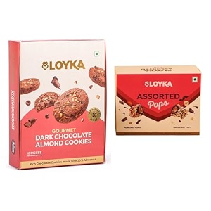 loyka chocolate almond cookies amp assorted pops  no maida healthy snacks