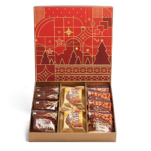 loyka gift box  brittle brownie chocolate cokies amp brownie choco amp nut delicacy  gift for all occasions  roasted almonds chocolate brownie  luxury pack 179 gram