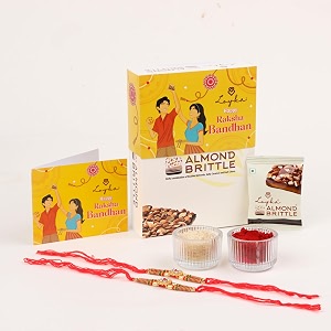 loyka almond brittle gold choco box - 1pcs 17gm  premium chocolate gift hamper  chocolate amp nut dryfruit delicacy  roasted california almonds 40 dark choco amp salted caramel  any-time snack