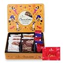 LOYKA Occasions Assorted Nut Delicacies Reusable Tin Gift Box with Love Edition Card|Gift for all Occasions |Choco Dryfruit Delicacy|Gift for Birthdays, Anniversary|Roasted Nuts (Almonds-Hazelnut)