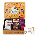 LOYKA Occasions Assorted Nut Delicacies Reusable Tin Gift Box with Happy Birthday Card|Gift for all Occasions|Choco Dryfruit Delicacy|Gift for Birthdays, Anniversary|Roasted Nuts (Almonds-Hazelnut)