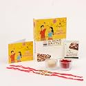 Loyka Rakhi Almond Brittle Classic Choco Box - 12 pcs with Rakhi - Sleeve - Card &amp; Roli-Chawal | Chocolate Gift Hamper - Gift Box for Raksha Bandhan Brother - Sister Gift | Any-time snack, 200 gram