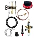 LP Gas Fire Pit Safety Control Valve Kit with Pilot Burner