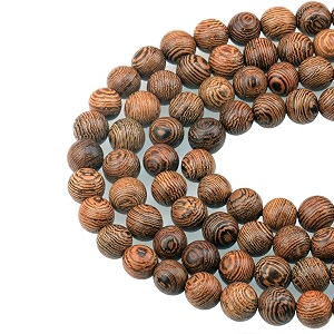 lpbeads 100pcs 8mm natural round wood beads for jewelry making with crystal stretch cord
