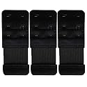 LPX� Bra Hook Extender-2 Hook - 3 Rows (with Extra Elastic) Save Your Bra Increase (Black (Pack of 2))