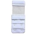 LPX� Bra Hook Extender-2 Hook - 3 Rows (with Extra Elastic) Save Your Bra Increase (White (Pack of 1))