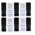 LPX� Bra Hook Extender-2 Hook - 3 Rows (with Extra Elastic) Save Your Bra Increase (Black,White (Pack of 10))