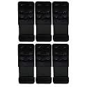 LPX� Bra Hook Extender-2 Hook - 3 Rows (with Extra Elastic) Save Your Bra Increase (Black (Pack of 6))