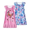 LQSZ Girls Nightgowns Soft Toddler Princess Pajamas Dress for Kids 2pcs