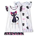 LQSZ Girls Nightgowns Soft Toddler Princess Pajamas Dress for Kids 2pcs