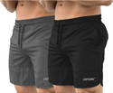 Lripsome Printed Men Grey Black Sports Shorts