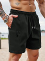Lripsome Solid Men Black Cargo Shorts
