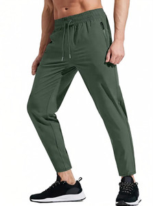 Lripsome Solid Men Olive Track Pants