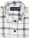 LRK Men Checkered Casual White Shirt