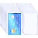 LRS ATM/DL/Adhar/Debit/Credit Card Protector Sleeve Transparent Frosted Matte Finish Plastic Holder for Cards - Pack of 20