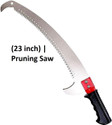 LRYDUK HV QUALITY TREE-PRUNER-GARDEN-SAW-HOOK-BLADE Curved Pruning Saw with Double Hook Wood Cutter