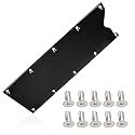 LS Gen 3 Billet Valley Pan Gasket Cover Plate Billet Aluminum Low Profile Compatible with LSX LS1 LM7 LR4 LQ4 LS6 L59 LQ9 LM4 L33 Black