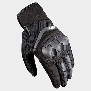 ls2 faux leather apparel - kubra - ce certified cuff length motorcycle riding glovesimpact protectionscaphoid protectionabrasion resistance - black motorcycle racing
