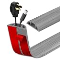 LSGCQ Floor Cord Cover Self Adhesive Cord Hider Floor Cable Management