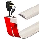 LSGCQ Floor Cord Cover Self Adhesive Cord Hider Floor Cable Management