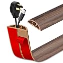 LSGCQ Floor Cord Cover Self Adhesive Cord Hider Floor Cable Management