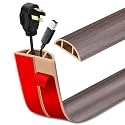 LSGCQ Floor Cord Cover Self Adhesive Cord Hider Floor Cable Management
