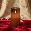 LTETTES Flameless LED Candle with Grey Acrylic