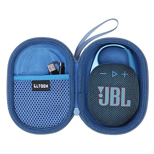 ltgem case compatible with jbl clip 45 ultra portable waterproof dustproof bluetooth speaker blue