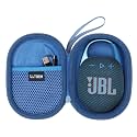 LTGEM Case Compatible with JBL Clip 4/5 Ultra Portable Waterproof Dustproof Bluetooth Speaker, Blue